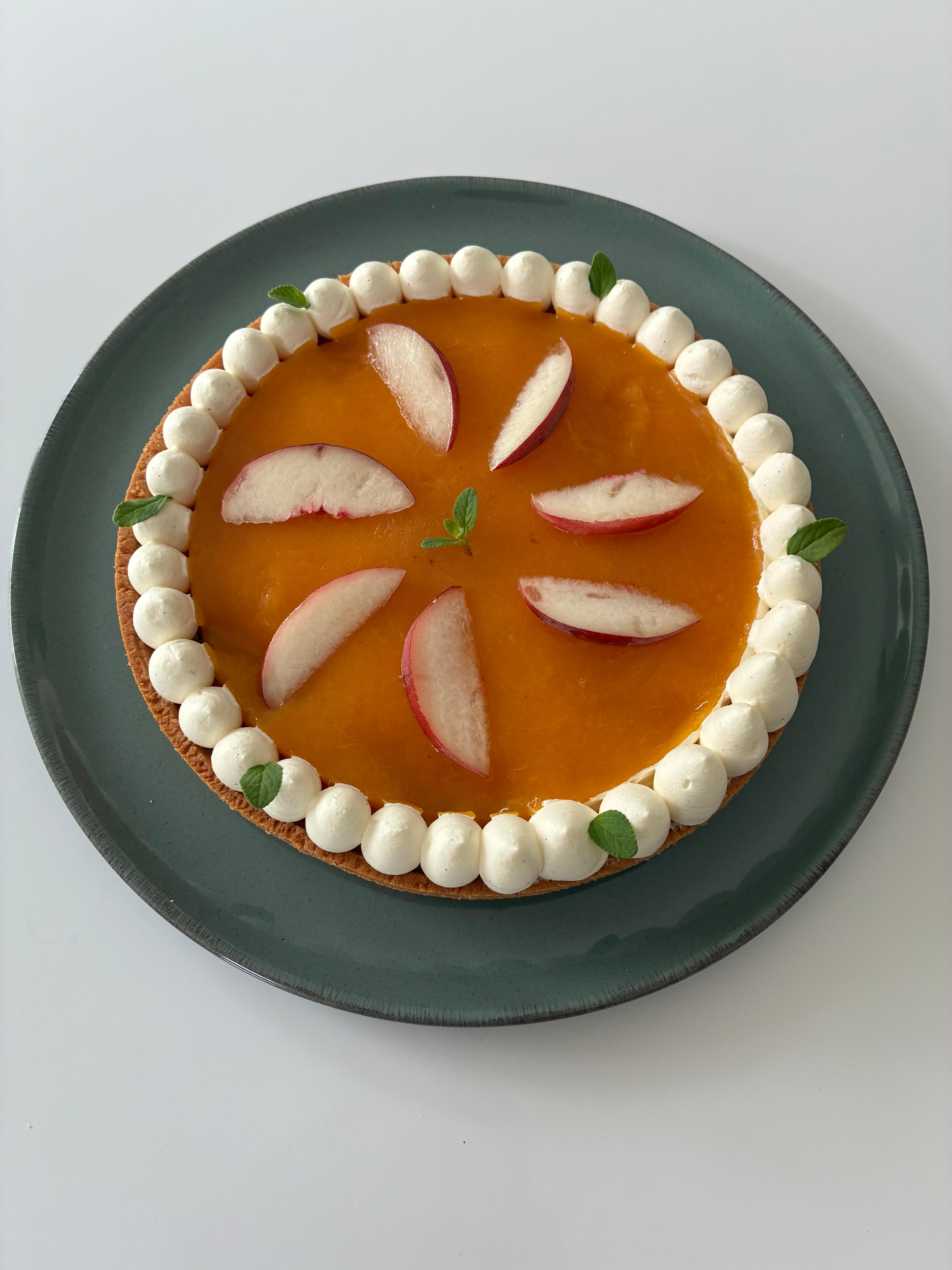 Tarte aux pêches