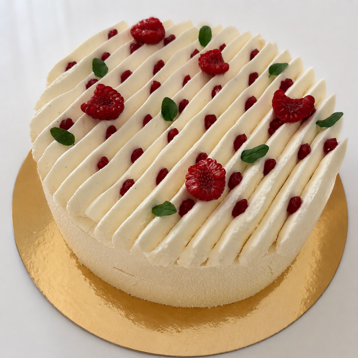 Entremet framboise vanille