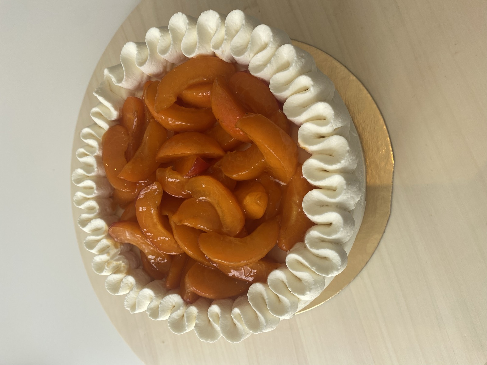 Entremet abricot vanille