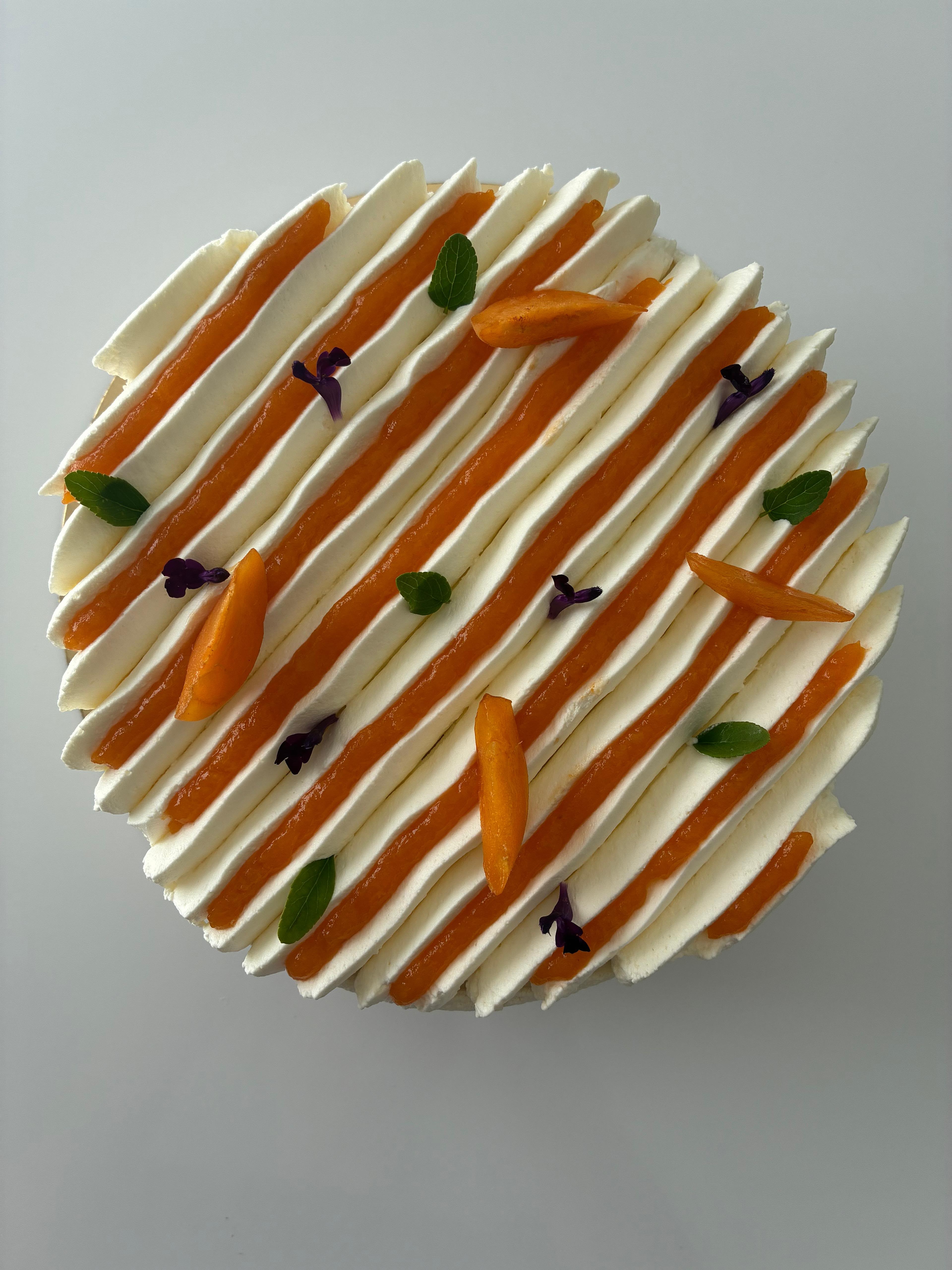 Entremet abricot vanille