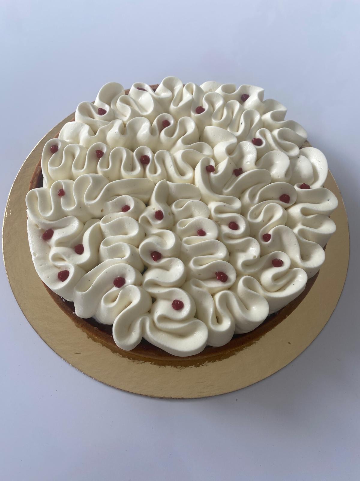Tarte framboise vanille