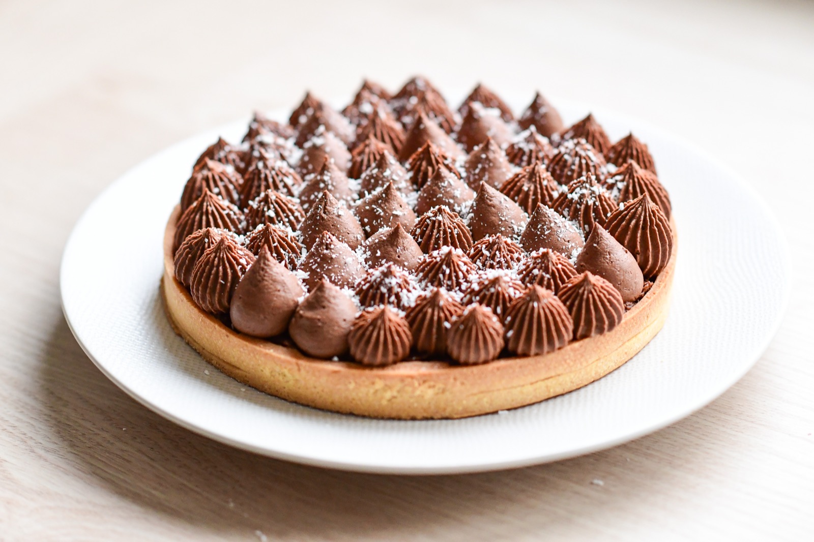 Tarte chocolat noix de coco
